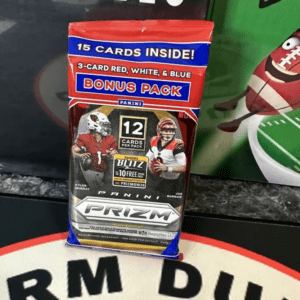 2020 Panini Prizm Football Cello Pack displayed on a black surface